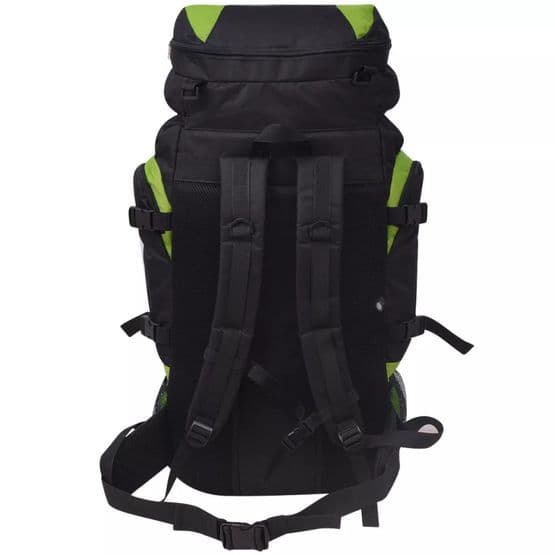 Vandringsryggsäck Xxl 75 L Svart Och Grön
