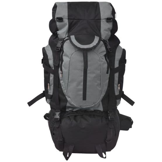 Vandringsryggsäck Xxl 75 L Svart Och Grå