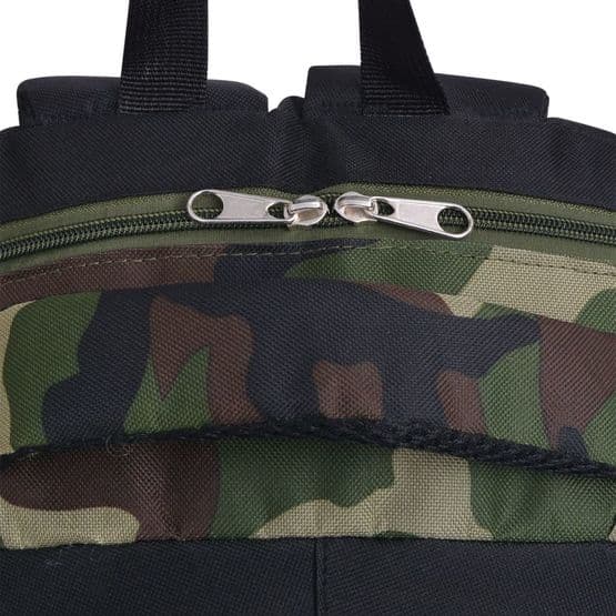 Skolryggsäck 40 L Svart Och Kamouflage