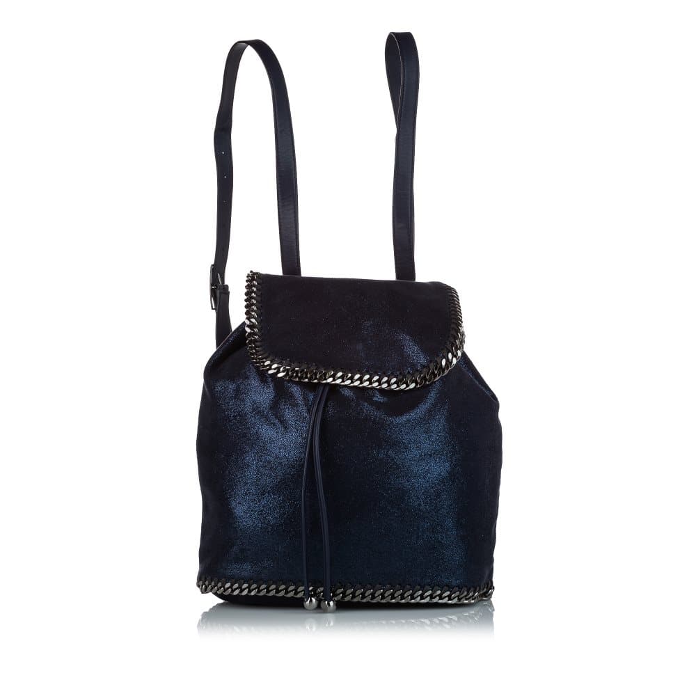 Pre-owned Stella McCartney Falabella Shaggy Deer Backpack Blue