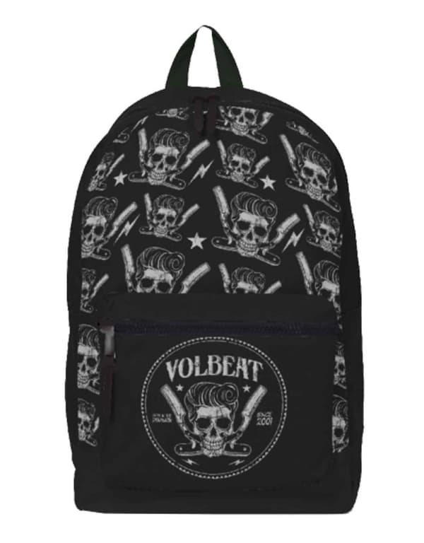 Volbeat Backpack Bag Barber Band Logo all over print Official Black One Size