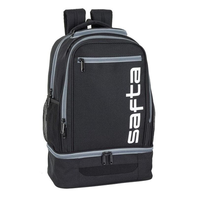Sports Bag with Shoe holder Safta Black Grey (18 L)