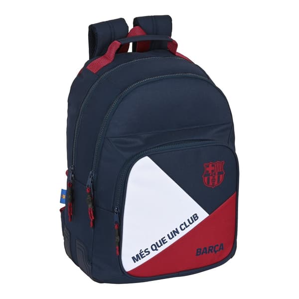 Skoletaske F.C. Barcelona Blå Rødbrun (32 x 42 x 15 cm)