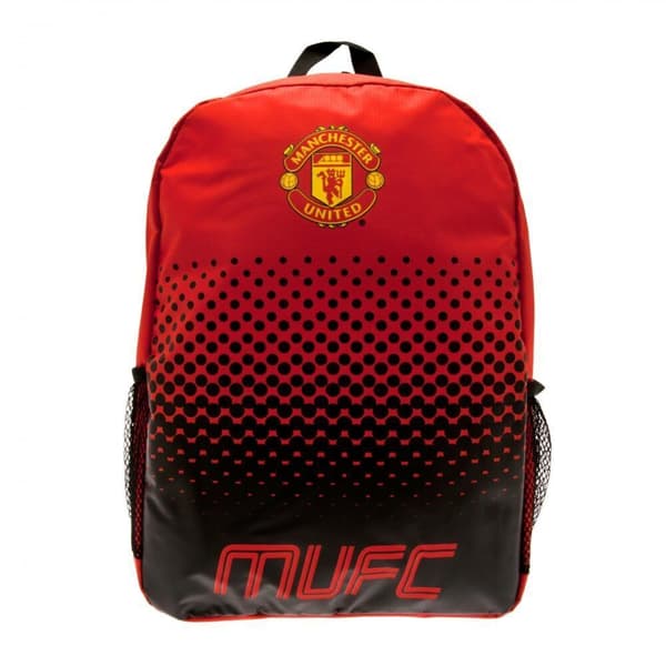 Manchester United FC Fade Backpack Red/Black/Yellow One Size