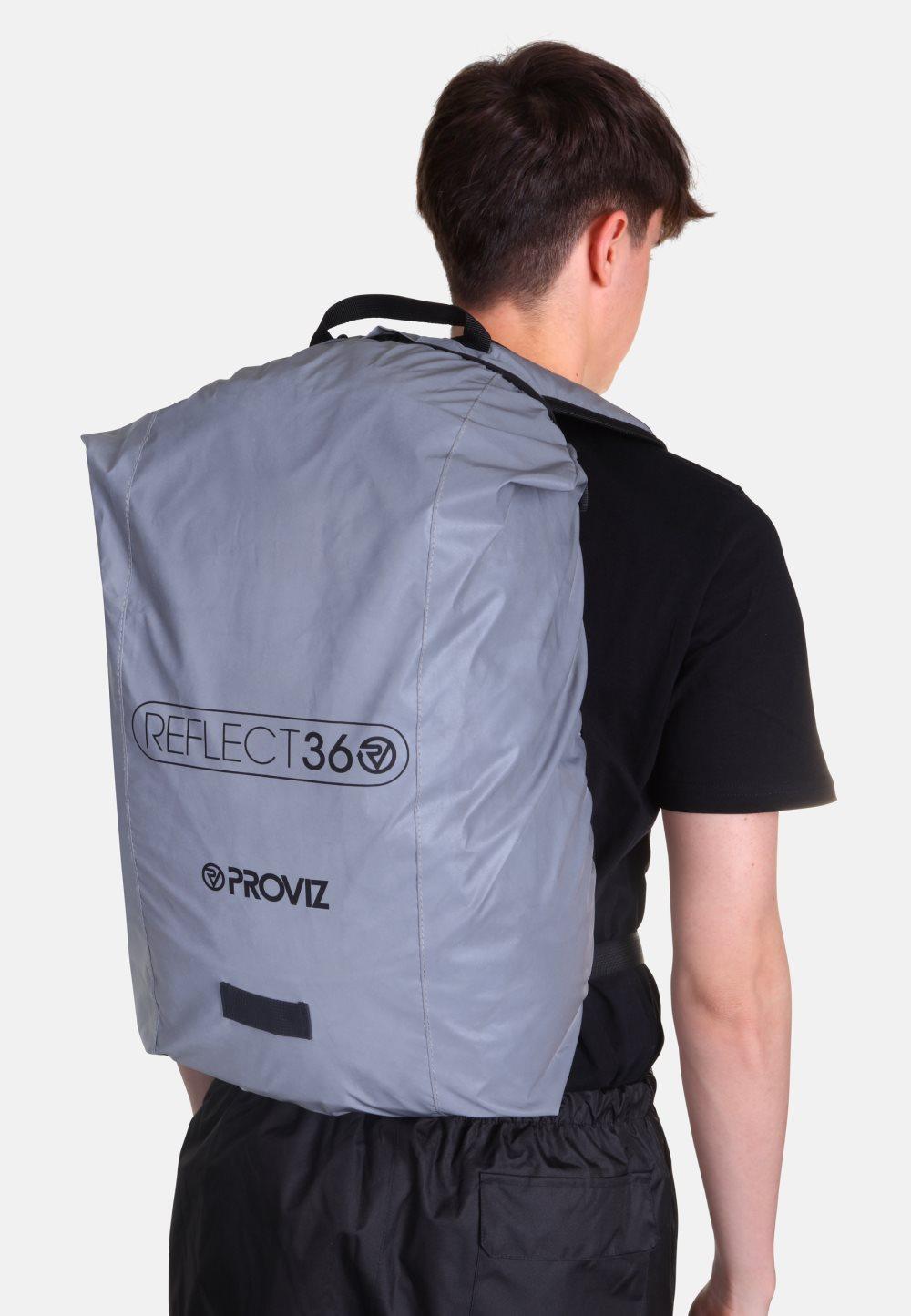 Proviz REFLECT360 Vattentät reflekterande ryggsäck Ryggsäcksöverdrag Silver, 35L
