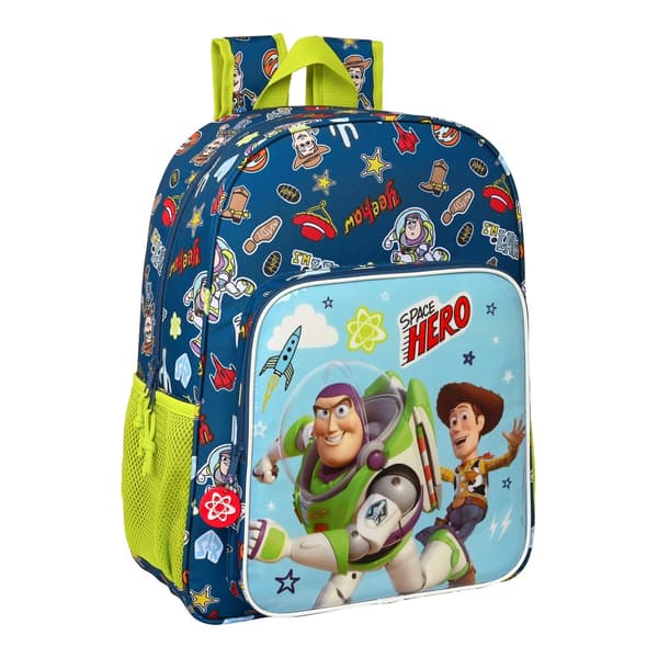 Skoletaske Toy Story Space Hero Marineblå Lysegrøn (33 x 42 x 14 cm)