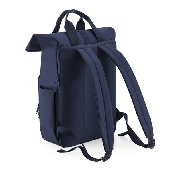 Bagbase Unisex Adult Roll Top Recycled Twin Handle Backpack