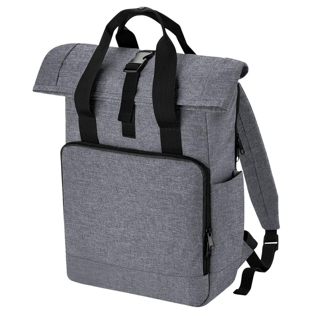 Bagbase Unisex vuxen Roll Top återvunnen ryggsäck med dubbla handtag för vuxna