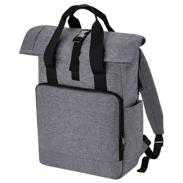 Bagbase Unisex Adult Roll Top Recycled Twin Handle Backpack