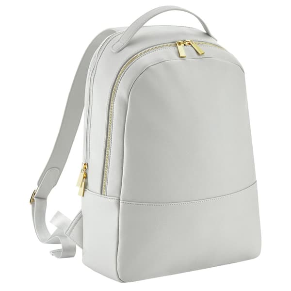 Bagbase Kvinder/damer Boutique læder-look PU rygsæk Soft Grey One Size