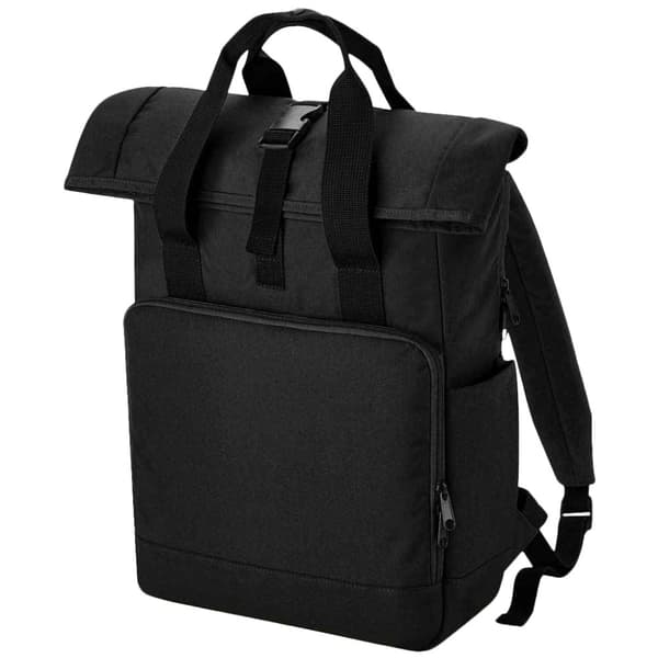 Bagbase Roll Top Recycled Twin Handle Laptop Ryggsäck för bärbar dator