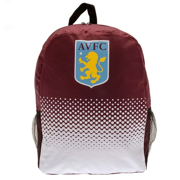 Aston Villa FC Fade Backpack Claret Red/White One Size