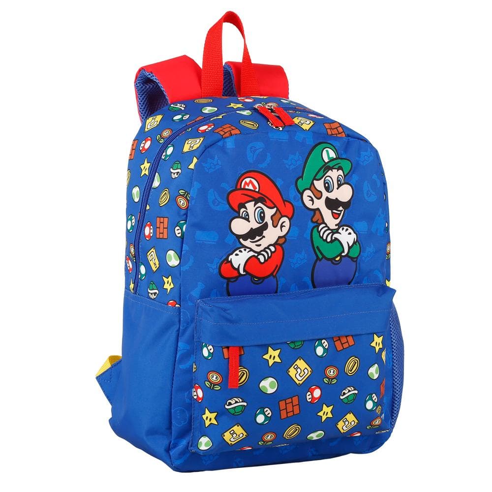 Super Mario Bros Ryggsäck / Skolväska - Mario & Luigi 2022 Edition 41 cm