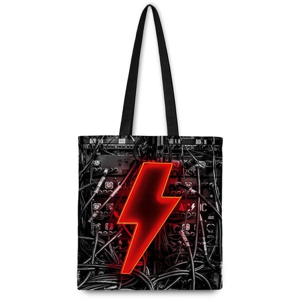 AC/DC Cotton Tote Bag: PWR Up