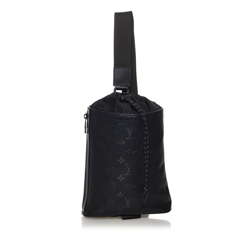 Pre-owned Louis Vuitton Monogram Shadow Chalk Black