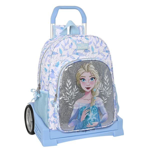 Skolebag Frozen Memories Blå Hvit (33 x 42 x 14 cm)