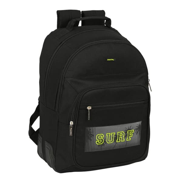 Skoletaske Safta Surf Sort 32 x 42 x 15 cm