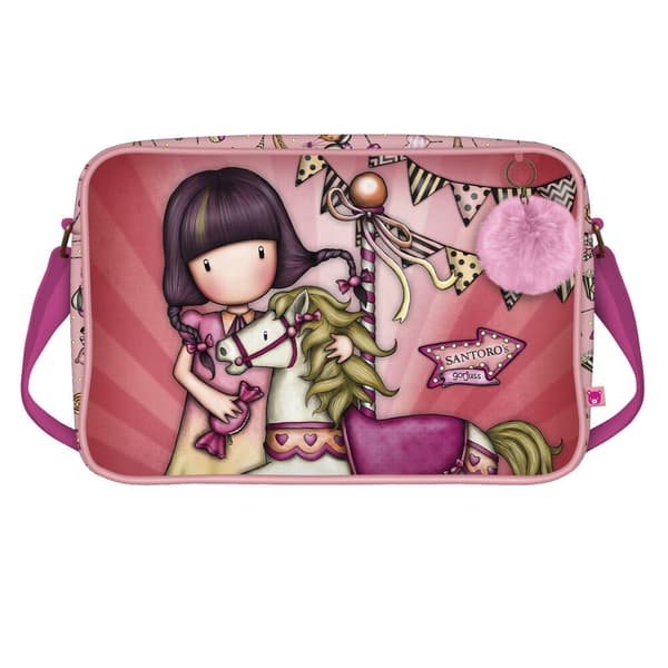 Skolväska Gorjuss Carousel Lax (35 x 26.5 x 10.5 cm)