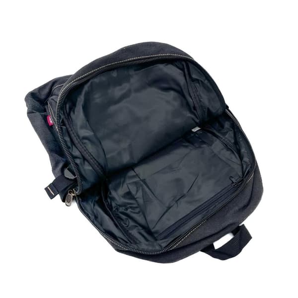 Ryggsäck Textil Canvas, svart