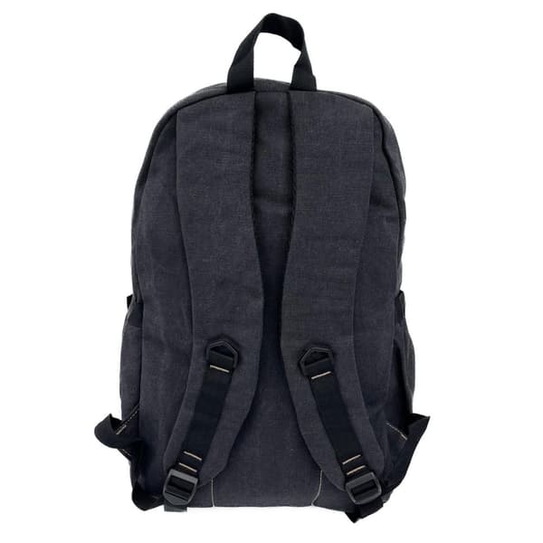 Ryggsäck Textil Canvas, svart