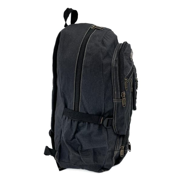 Ryggsäck Textil Canvas, svart