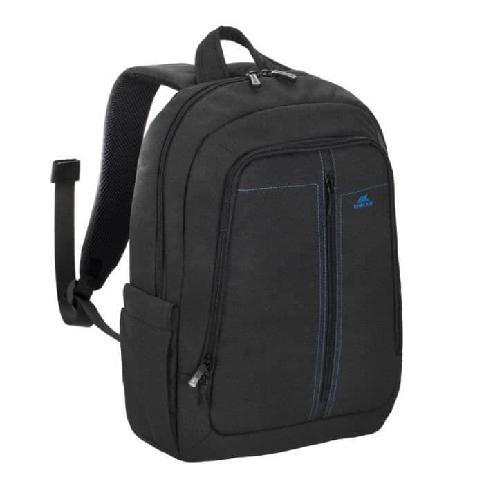 RIVACASE komfortryggsäck, 15,6" för laptop / notebook / Laptop i svart canvas