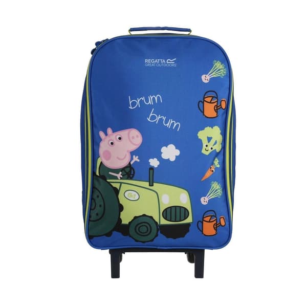 Regatta Childrens/Kids Brum Brum Peppa Pig 2 Wheeled Suitcase Imperial Blue One Size