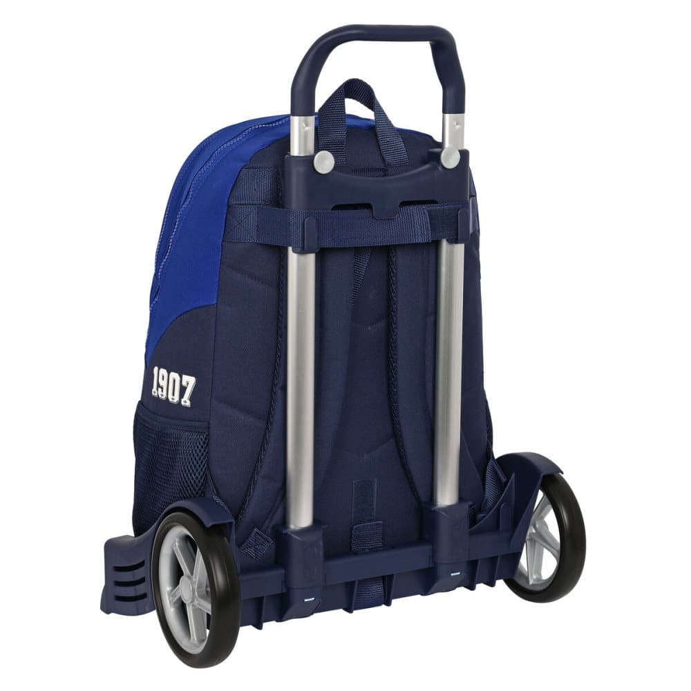 Skolväska med hjul Real Betis Balompié Blå (32 x 44 x 16 cm)