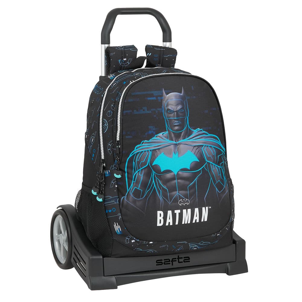 Skolväska med hjul Batman Bat-Tech Svart