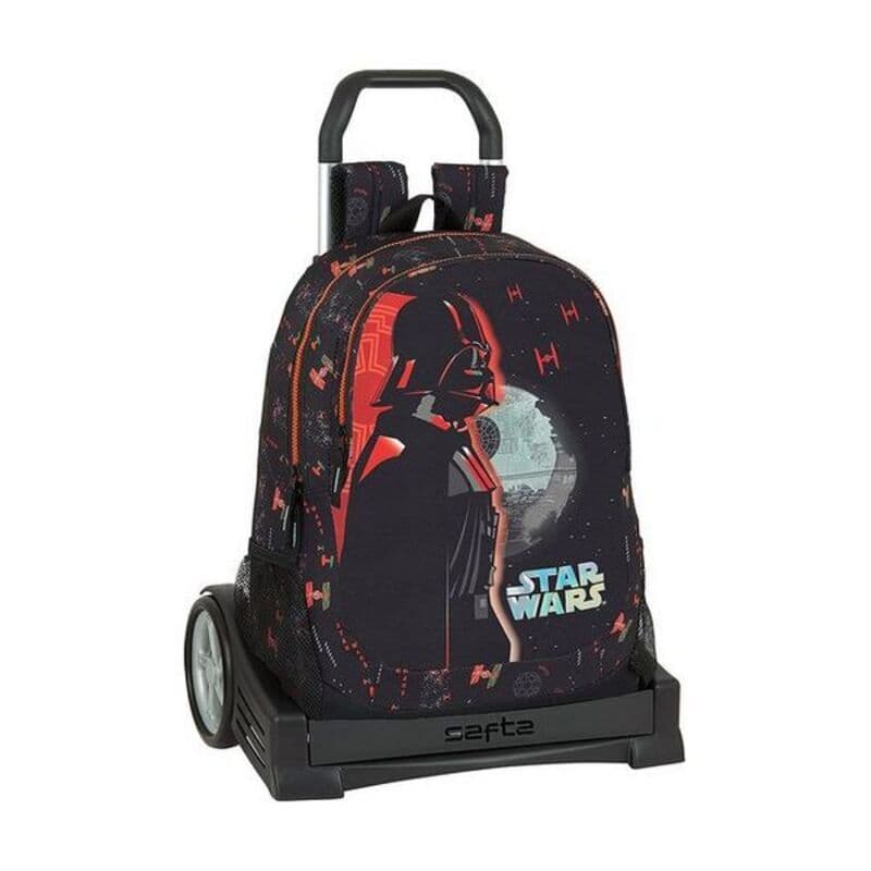 Skolväska med hjul Evolution Star Wars The Dark SIde Svart Orange
