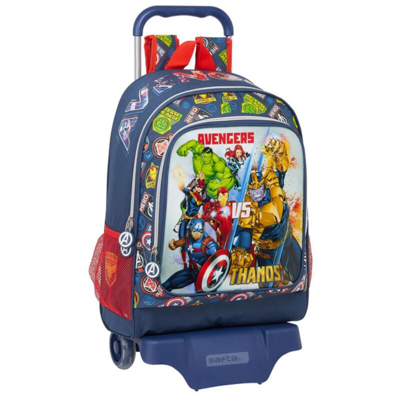Skolväska med hjul 905 The Avengers Heroes VS Thanos Multicolour Marinblå