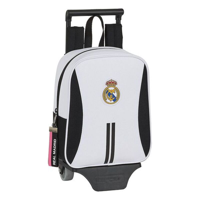Skolväska med hjul 805 Real Madrid C.F. 20/21 Vit Svart