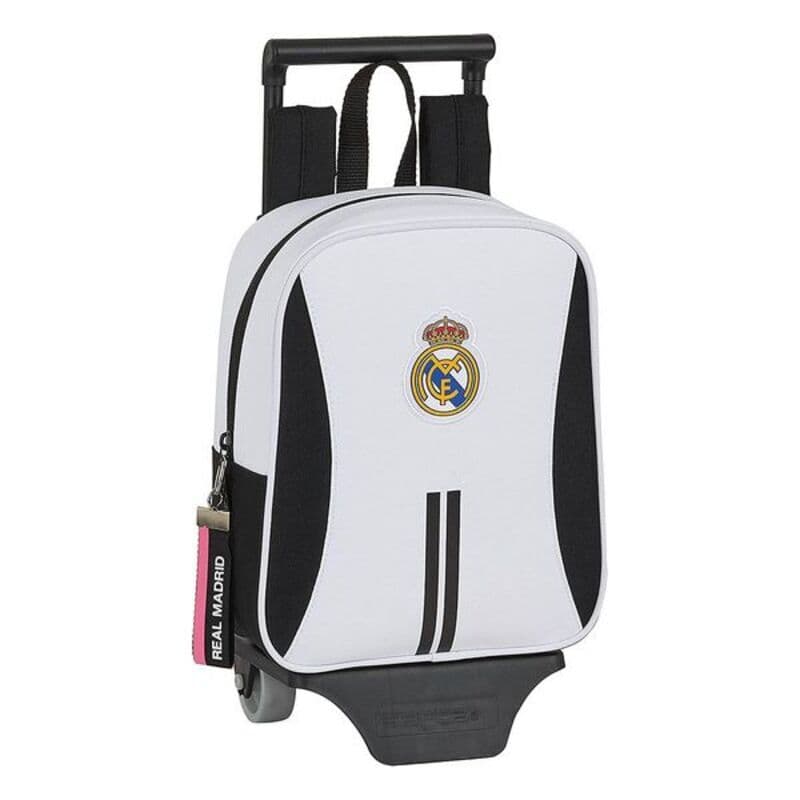Skolväska med hjul 805 Real Madrid C.F. 20/21 Vit Svart