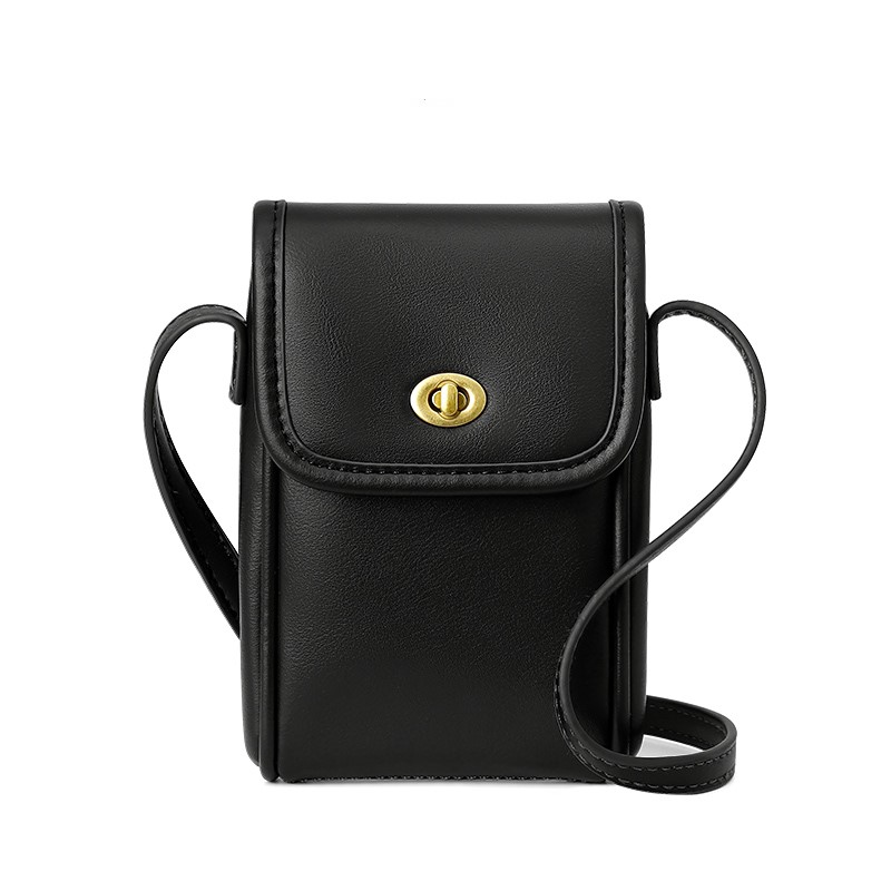 Mini Crossbody mobiltelefonväska Svart