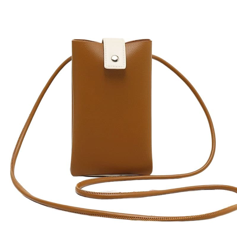 Mini mobilväska Brun