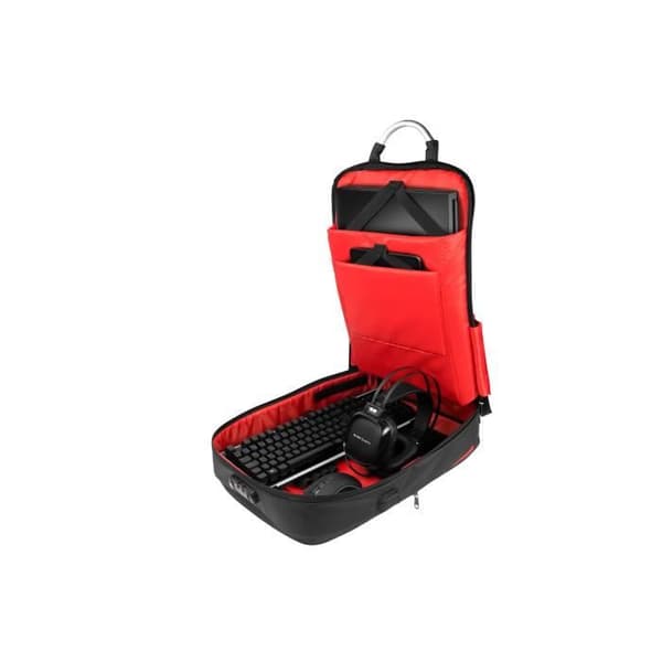 Mars Gaming MB2, Aluminium, Nylon, Svart, Röd, Uniform, Unisex, 24,6 cm (9,7"), 43,9 cm (17,3")