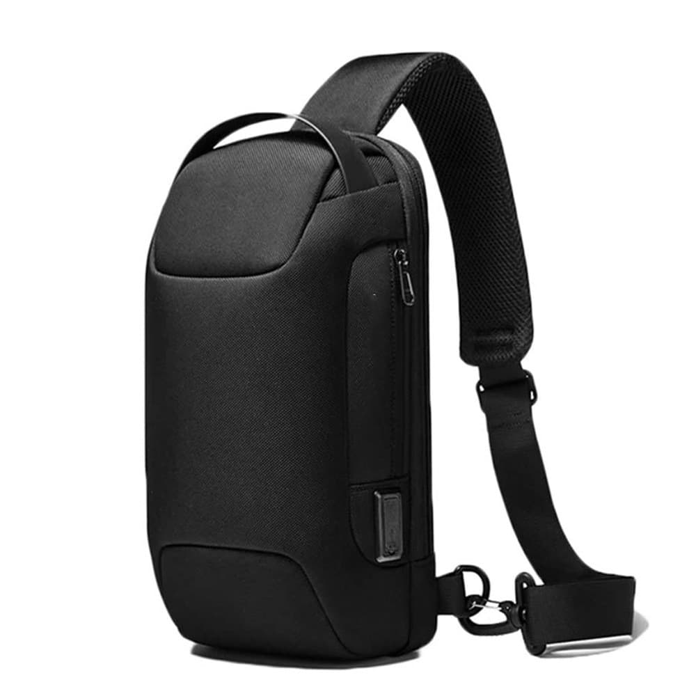 Stöldskyddslås Messenger Bag Svart