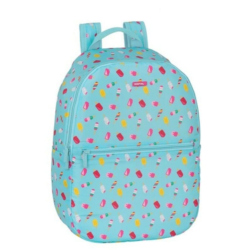 School Bag Safta Turquoise small patterns