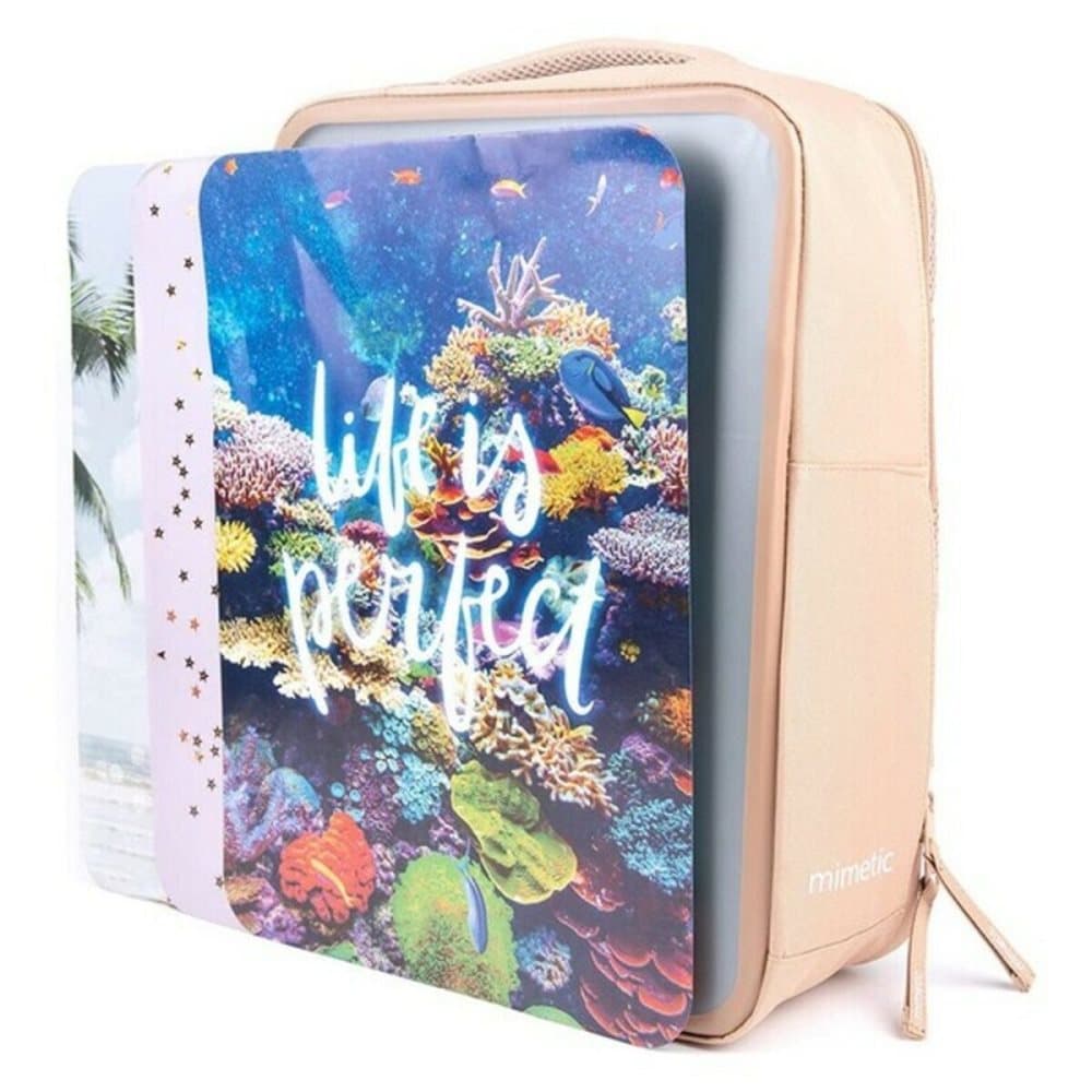 School Bag Mimetic Life is Perfect Large Beige