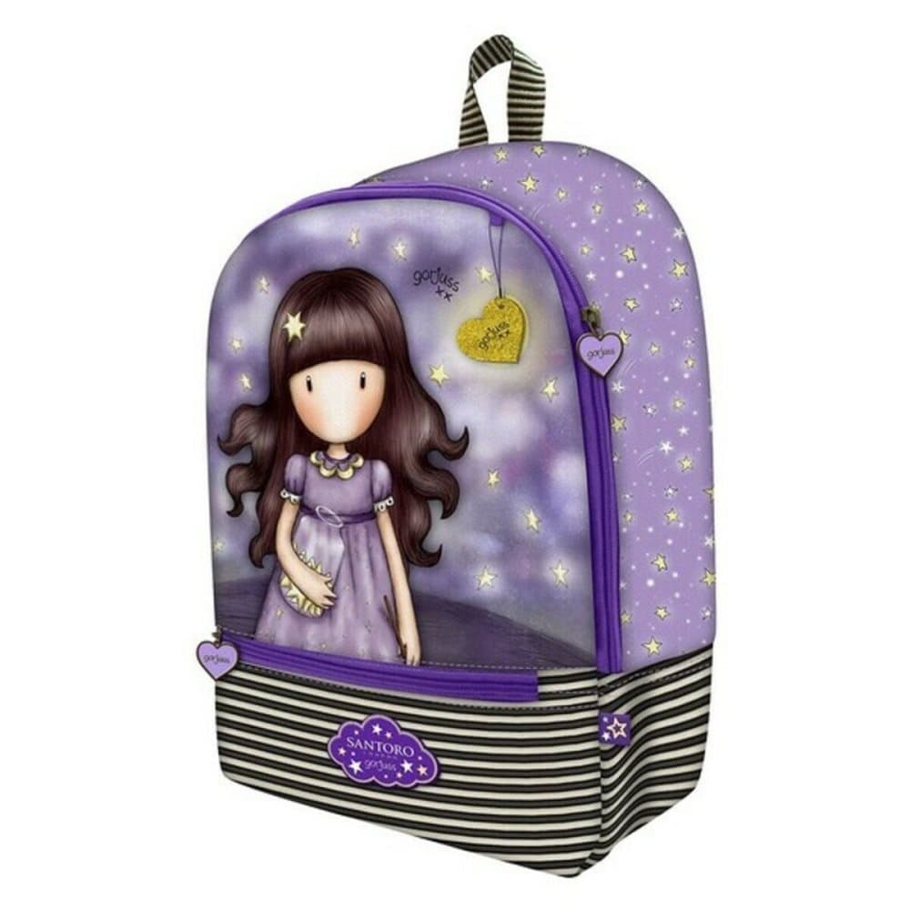 School Bag Gorjuss Catch a Falling Star deep Purple