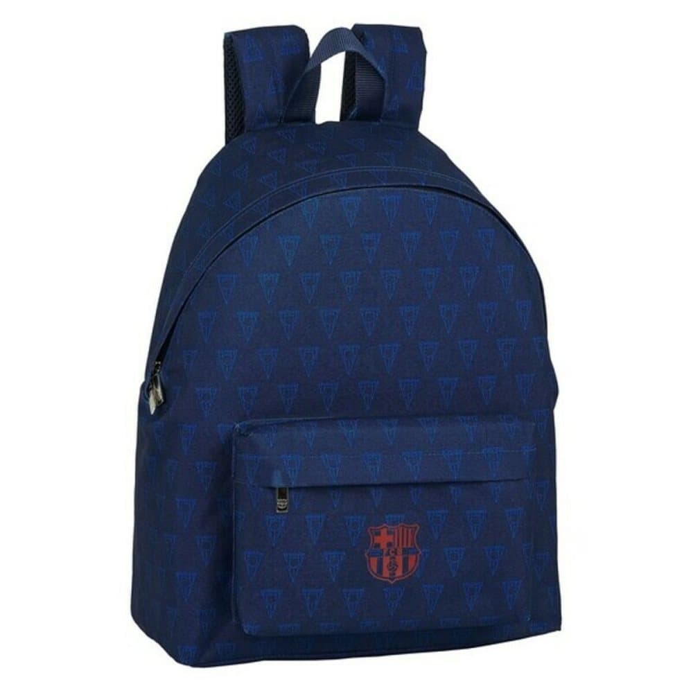 School Bag F.C. Barcelona Navy Blue square pattern