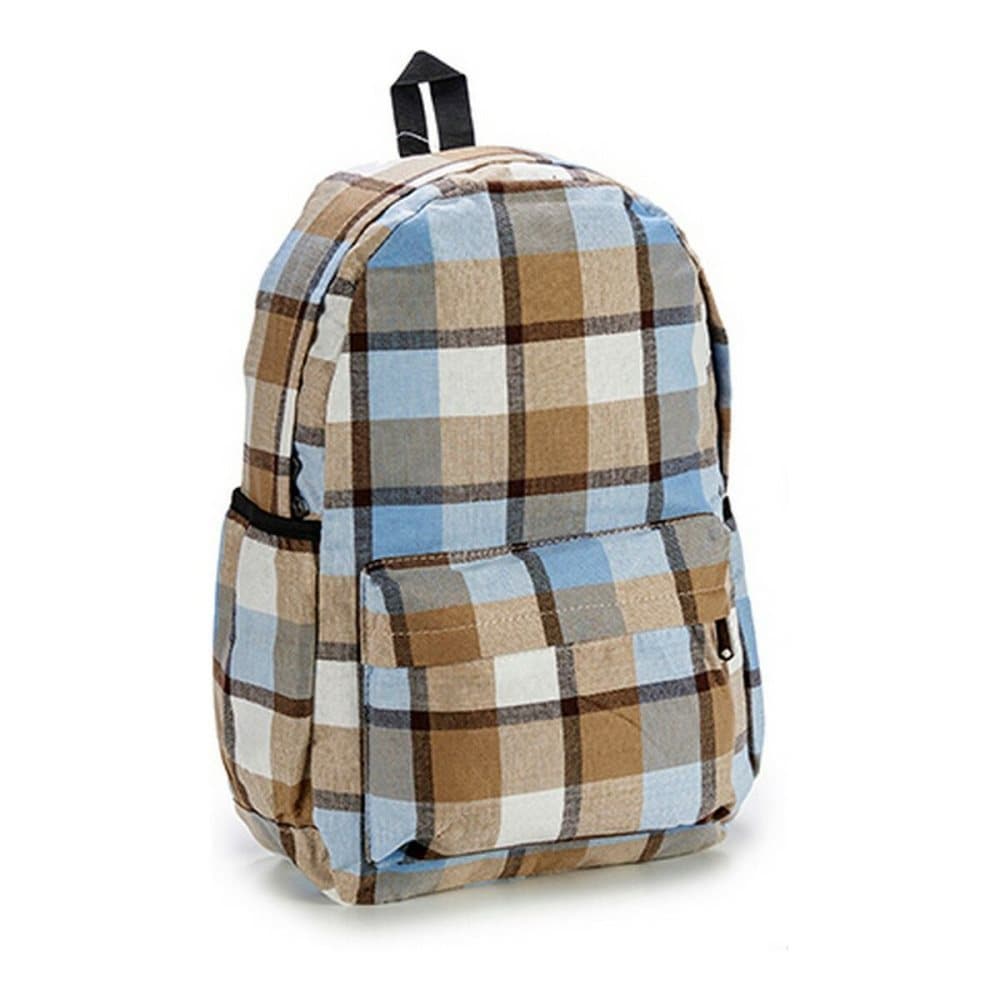 School Bag (13 x 45 x 31 cm) chequered