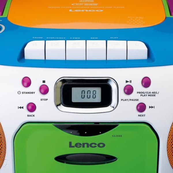 Lenco SCD-971 - Kannettava radio kasettisoittimella - Lapset