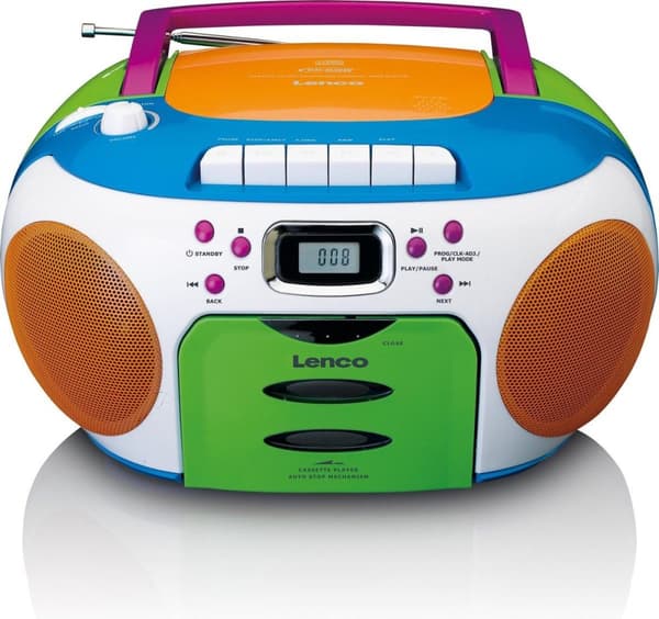 Lenco SCD-971 - Kannettava radio kasettisoittimella - Lapset