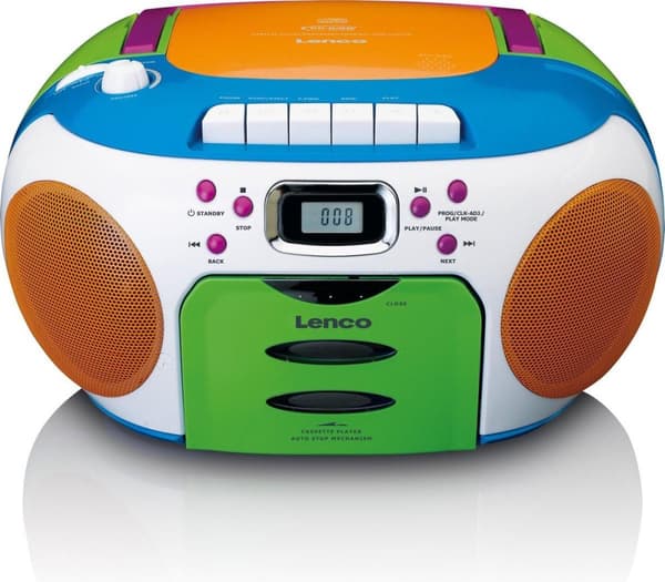 Lenco SCD-971 - Kannettava radio kasettisoittimella - Lapset