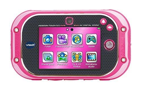 Vtech 80-163554 Kidizoom Touch 5.0 Pink Barnkamera Digitalkamera för barn Barn Digitalkamera, Flerfärgad & 80-211059 - Kidizoom Touch Bärväska, Rosa