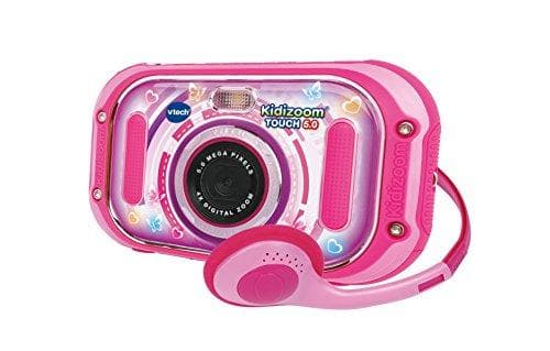Vtech 80-163554 Kidizoom Touch 5.0 Pink Barnkamera Digitalkamera för barn Barn Digitalkamera, Flerfärgad & 80-211059 - Kidizoom Touch Bärväska, Rosa