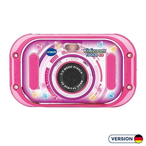 Vtech 80-163554 Kidizoom Touch 5.0 Pink Barnkamera Digitalkamera för barn Barn Digitalkamera, Flerfärgad & 80-211059 - Kidizoom Touch Bärväska, Rosa