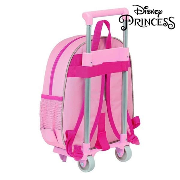 3D School Bag with Wheels 705 Princesses Disney Pink