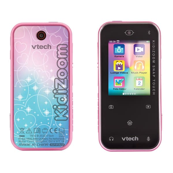 VTech KidiZoom Snap Touch vaaleanpunainen lasten älypuhelin (80-549254)